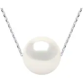 Diadema Zoetwater parelsnoer White Round 11-12 mm Chain Convict White Gold 18k