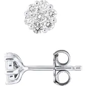 Diadema Stud Earrings Diamond 0,70 Cts - White Gold