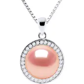 Diadema SUN zoetwater parel 9-10 mm Roze 925