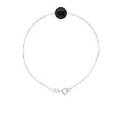 Diadema Crystal Sphere Armband Preciosa Black Silver 925