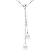 Diadema Zoetwater parelsnoer 8-9mm Ronde Black Chain Convict 925