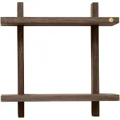 Andersen Furniture Treat wandplank dubbel Smoked Oiled Oak, 34x12x34 cm
