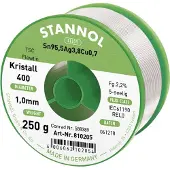 Stannol Ecology TS Soldeertin, loodvrij Spoel Sn95,5Ag3,8Cu0,7 REL0 250 g 1 mm