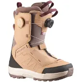 Salomon Snowboard - Dames snowboardschoenen - Vista Dual Boa Tan/Deep Taupe/Port voor Dames van Wol - Maat 40,5 - Bruin