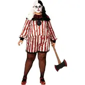 Atosa Clown Halloween Woman Costume Veelkleurig 2XL