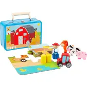Small Foot Speelset Farm In Een Koffer Junior 14-delig