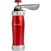 Marcato Atlas Deluxe koekjesmaker Koekjespers Met 20 sjablonen aluminium - Rood