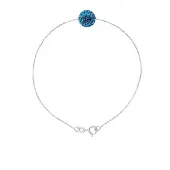 Diadema Crystal Sphere Armband Preciosa Silver Blue 925