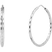 Diadema Diamond Creoles Diameter 3,5 cm Zilver 925 - Zon