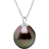 Diadema Ketting Tahitiaanse parel hanger 8-9mm Peer 925