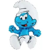 Super Merchant Folie Ballon - Gewone Smurf - 35 cm
