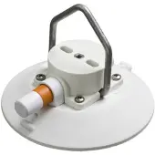 SeaSucker 15 cm zuignap met puntige D-ring van roestvrij staal