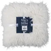 Mars & More plaid tibetaans lam gebroken wit 130x170cm