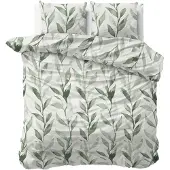 Sleeptime dekbedovertrek Urban Greenhouse - Groen - Katoen - Lits-jumeaux (240x220 + 2st 60x70cm)
