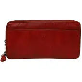 Bear design Zip Around Portemonnee / Clutch Cow Lavato Rood