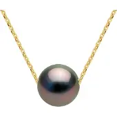 Diadema Gekweekte Pearl Necklace Tahiti Ronde 89mm Geel Gouden Ketting