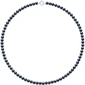 Diadema Gekweekte parels ketting Zoetwater 5-6mm Sluiting Black Luxury White Gold