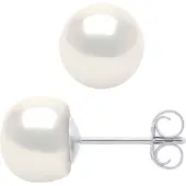 Diadema Oorbellen Pearl Zoetwater 6-7mm Black 925