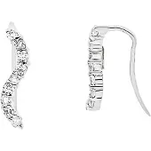 Diadema 925 zilveren sieraden oorhaak en zirkoniumoxiden - discreet