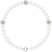 Diadema 5-6 mm Freshwater Culture Pearl Armband en Crystal Preciosa Silver 925