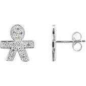 Diadema Oorbellen Gar Silver 925 - Jongen
