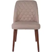 Housecraft living Set van 2 eetkamerstoelen Andrain | polyester beige 48x85x56 cm eetkamerstoelen | NADUVI