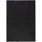 Home Collection Handgeweven Jute Vloerkleed - Zwart 80 x 150 cm