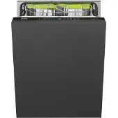 Smeg Volledig geïntegreerd vaatwasser Vaatwasser, Universeel, Volledig geïntegreerd, 60 cm, Aantal couverts: 14, Zwart, B