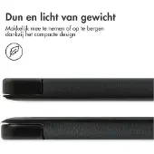 Accezz Trifold Bookcase Samsung Tab S9 FE Plus Zwart