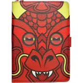 Tabzoo Tablet Portfolio Lenticular, Dragon, 8, Red