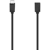 Hama USB-C verlengkabel - - 0,50 m - USB 3.2 GEN1 - Compatibel met USB PD en DP AltMode - Zwart