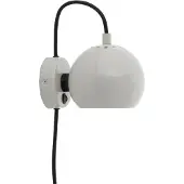 Frandsen Design wandlamp Ball Magnet, alu / grijs / zink, Woon-/ Eetkamer, metaal, Design, Wandlamp design