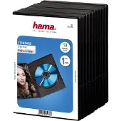 Hama Dvd Jewel Case With Foil, 10-Pack, Black