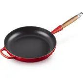 Le Creuset Signature koekenpan houten handvat 28 cm Cerise