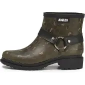 Aigle Regenlaarzen 'Macadames' kaki / olijfgroen / zwart