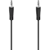 Hama 00205116 Jackplug Audio Aansluitkabel [1x Jackplug male 3,5 mm - 1x Jackplug male 3,5 mm] 5 m Zwart