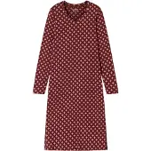 Schiesser Nachthemd ' Comfort Essentials ' bordeaux