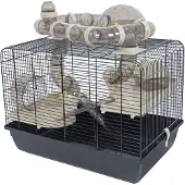 Interzoo Hamsterkooi Galaxy + Terras Zw./Zwart