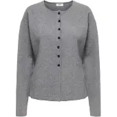 JDY Gebreid vest grijs