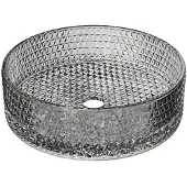 Riho Glamour Waskom - 35.5x35.5x11cm - glas - Smoke (grijs) W047001114