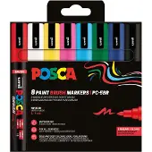 Posca - Brush PC-5BR set, 8 pcs (401676)
