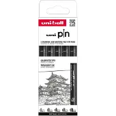 Uni-Ball Pin Fine Line 5-set Classic 1