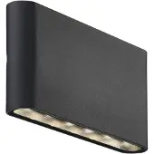 Nordlux Strakke design wandlamp Kinver zwart 17,5cm