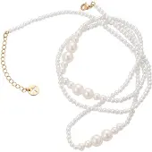 Gaya Ketting rose-goud / parelwit