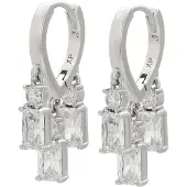 NAEMI Oorbellen zilver / transparant