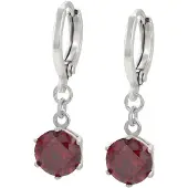 NAEMI Oorbellen rood / zilver