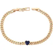 Faina Armband donkerblauw / goud