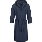 Morgenstern Andrea badjas wafelstof met capuchon 120cm Marine XL