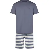 Phil&Co. Pyjama kort 'Lounge Dreams' grijs / wit