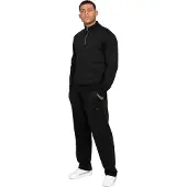 Enzo Milano | Heren Half Zip Sweatshirt Trainingspak Set